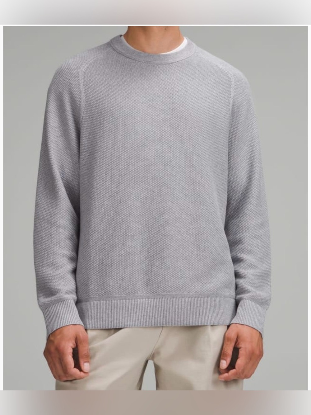 Brand NEW Men’s Lululemon Textured Knit Crewneck Sweater